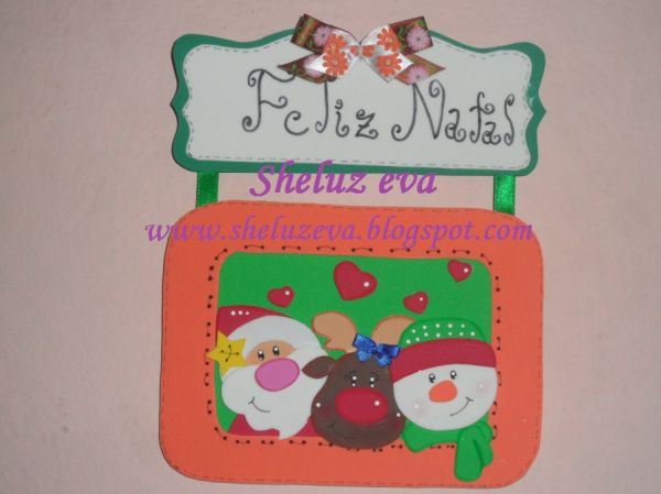 Plaquinha Porta Retrato Natal