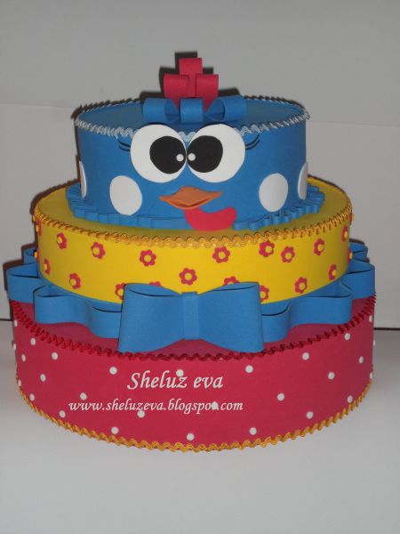 Bolo  Cenográfico Galinha Pintadinha ( Aluguel )